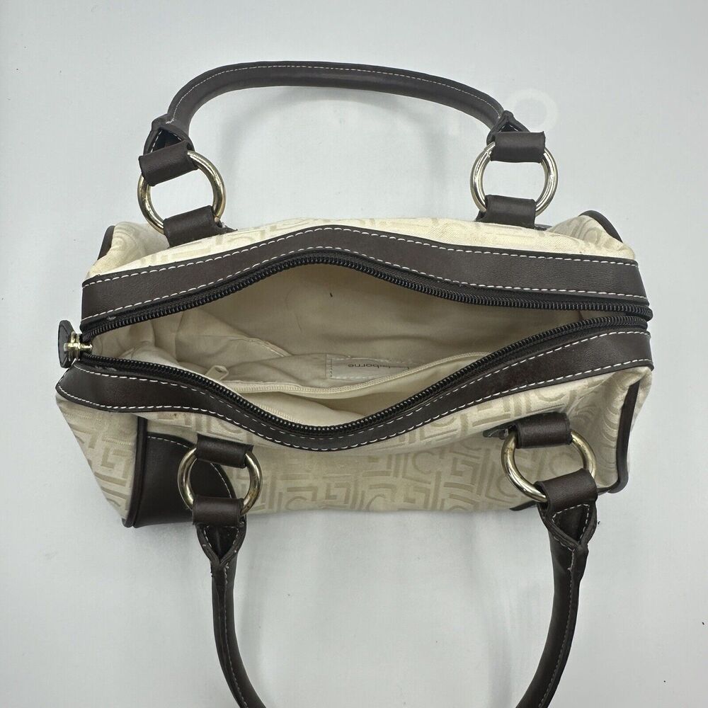 Liz Claiborne Small Purse Handbag Beige Pre Owned SZ 10x6 inches - Picture 11 of 12